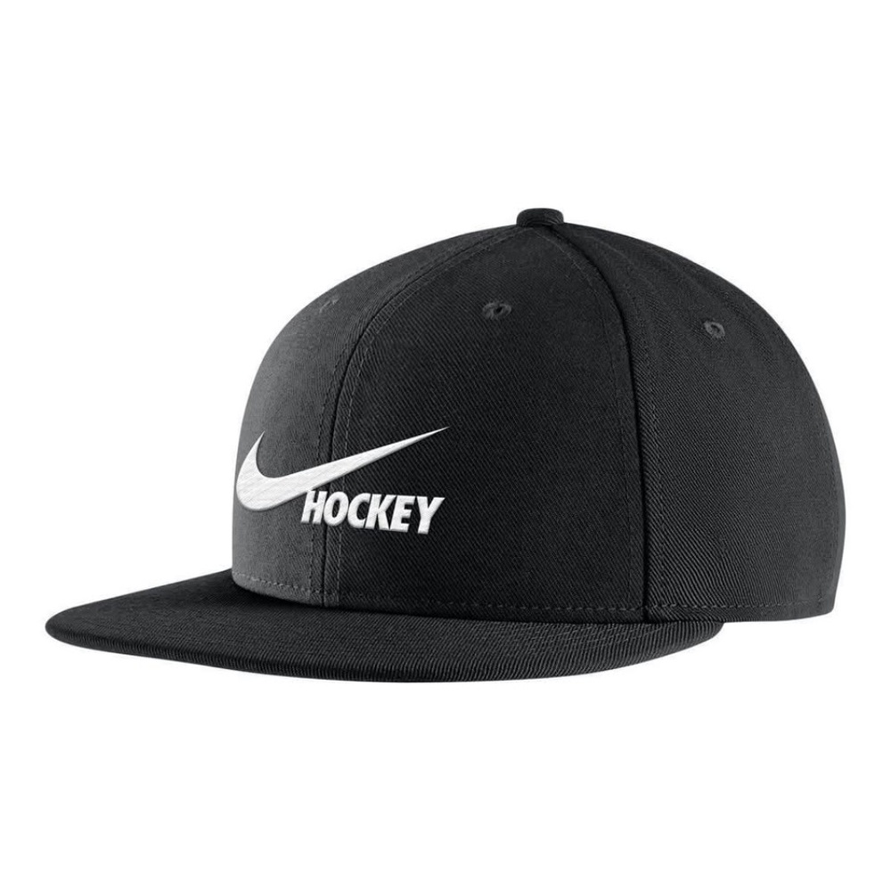 BRAND NEW unisex nike Nike pro black hockey flatbill flat adjustable cap hat